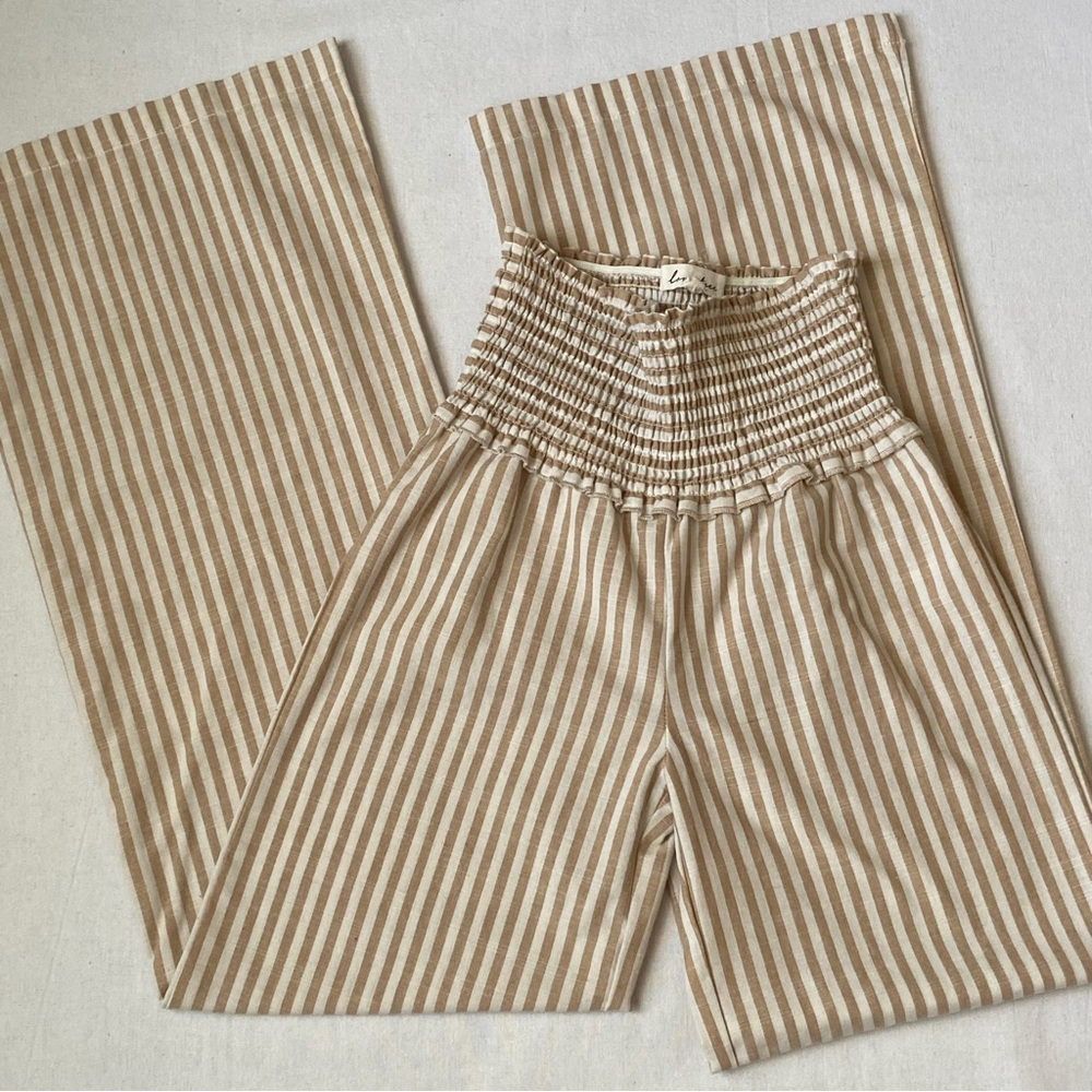 Seersucker Linen Pants • Sz Small